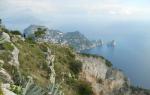 Una veduta dalla cima di Capri
