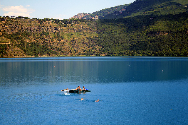 Lake Albano, Rome, Lake, Castelgandolfo, Summer