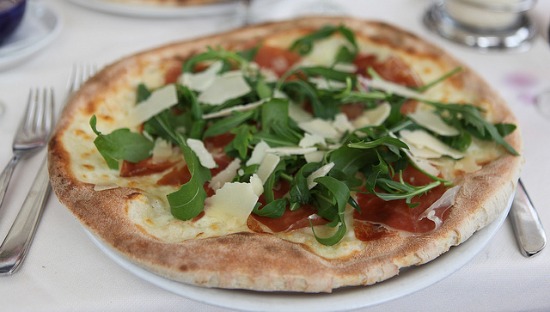 Neapolitan style pizza in Amalfi