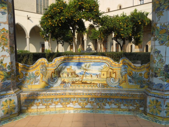 Things To Do In Naples Santa Chiara Majolica Tile Cloister