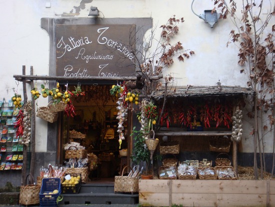 Shopping in Sorrento for Campania Food and Wine