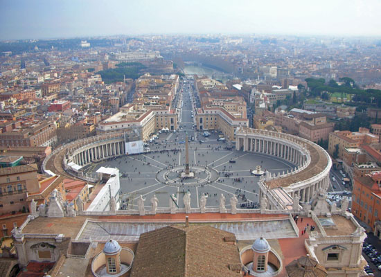 View of Rome from the Cupola of St. Peter