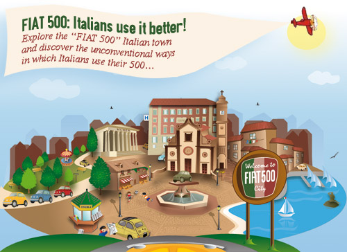 FIAT 500 GAME: Italians use it better!