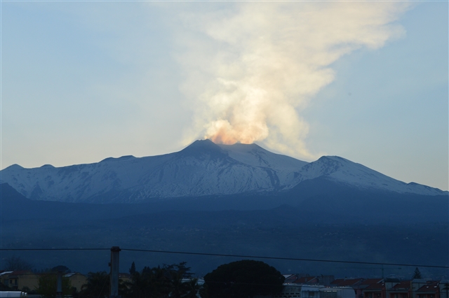 Zash - Country Boutique Hotel, Riposto.  Sicht auf den Vulkan Etna